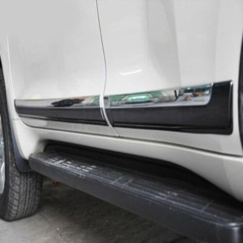 Brand New! Side Door Protector Guard Body Molding Strips Cover Trim For toyota Land Cruiser 150 Prado FJ150 FJ 150 2010-2013