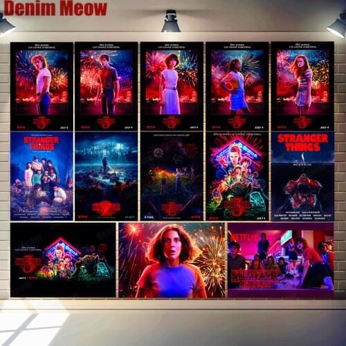 Stranger Things Season 3 Plaque Vintage Metal Tin Sign Bar Club Cafe Cinema Decor Home Decoration Wall Art Stickers N317