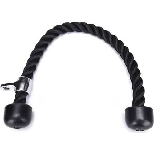 Tricep Rope Push Pull Down Cord For Home Gym Fitness Crossfit Abdominal Crunches Cable Attachment Exercise Training Equipment