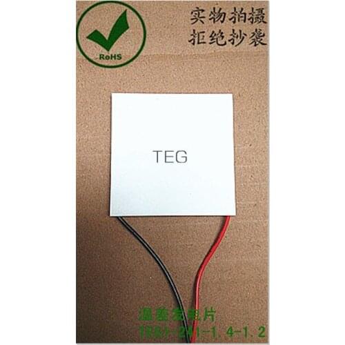 High temperature resistant 200 degree industrial thermoelectric generator chip TEG1-241-1.4-1.2 40*40mm concentrated concentrati