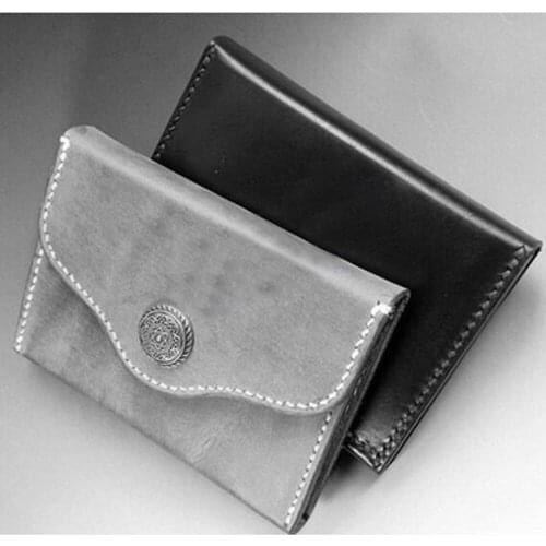 Japan Steel Blade DIY Leather Craft Vintage Small Wallet Wooden Die Knife Mould Hand Punch Tool Die Cutting Template 1 Set