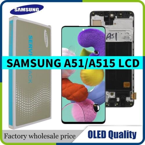 Super OLED LCD For Samsung Galaxy A51 A515F Lcd Display Touch Screen Digitizer Assembly Parts For Samsung A515FN/DS A515 LCD