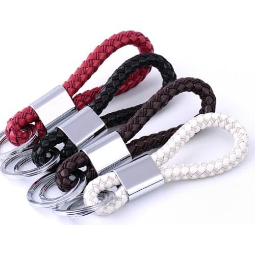 10pcs/lot Creative Two Generation Hand Woven Rope Keychain Car Key Men Ladies Lovers Chains Gifts