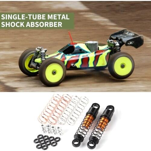 4pcs RC Car Accessory Adjustable Metal Single Cylinder Shock Absorber Sets Aluminum Aluminum Alloy Shock Absorber Damper