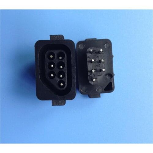 500pcs 180/90 Degree 7 Pin Female Connector Head Socket Slot for NES Game Console Controller