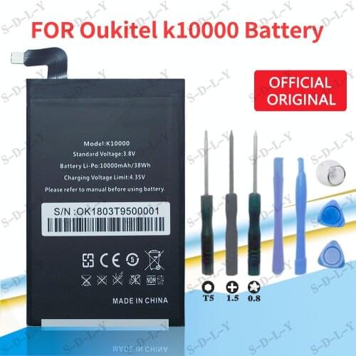 Oukitel k10000 Battery 100% New High Quality 10000Mah Battery Replacement Backup Battery For Oukitel k10000 +Tracking + tools