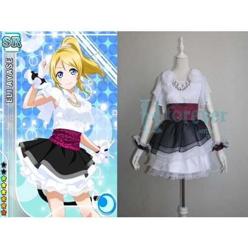 Anime! Lovelive BiBi 12SR Awaken Niko Eli Maki Cute Lolita Dress Sexy Uniforms Cosplay Costume Custom Any Size Free Shipping