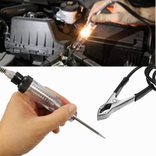 6V/12V Voltage Car Spark Plug Tester Ignition 12V In-Line Ignition Spark Tester Wire Spark Test for Toyota Honda BMW Universal