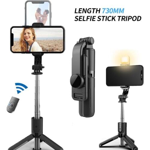 Wireless Blue-tooth Selfie Stick Tripod Foldable Tripod Monopods Universal For SmartPhones For Gopro Sports Action Camera
