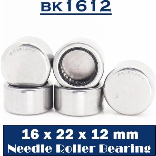 BK1612 Needle Bearings 16*22*12 mm ( 5 Pcs ) Drawn Cup Needle Roller Bearing BK162212 Caged Closed ONE End 35941/16