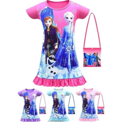 Disney Frozen 2 Baby Girls Dress Sleeveless Casual Princess Party Halloween Toddler Sweatshirts For Kids Skirts Clothing Dresses