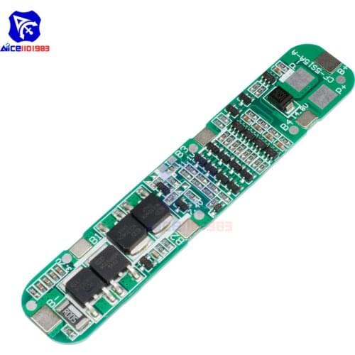 Diymore 5S 15A Li-ion Lithium Battery 18650 Charger PCB BMS 18.5V Cell Protection Board Integrated Circuits