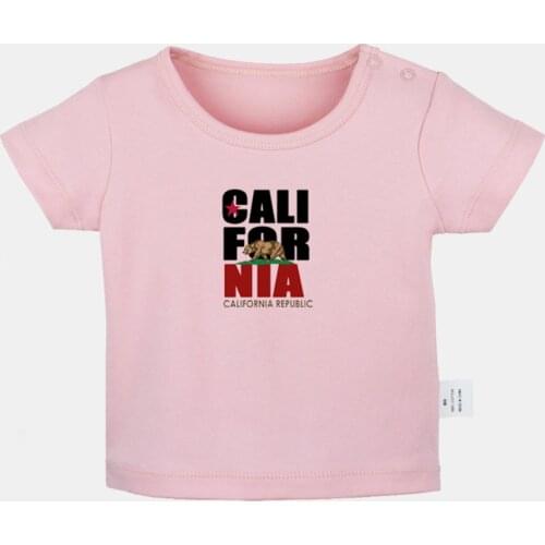 Famous Call For NIA California Republic WILD CAT PAW Newborn Baby T-shirts Toddler Graphic Solid Color Short Sleeve Tee Tops