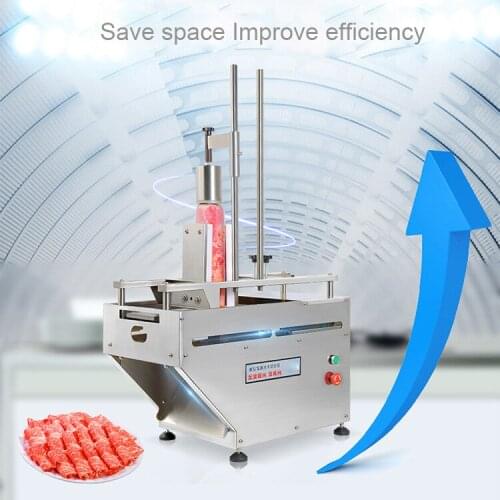 Meat Slicer Cutting thickness adjustable 0.5-25mm Frozen Mutton Meat Slicer Fat Cattle Slicer Tool Commercial Frozen Meat Slicer