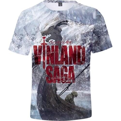 Vinland Saga 3D Coats Summer Preppy Style Men/Women Street Clothes T-shirt Novelty Streetwear Chic Style New Kids Tshirt