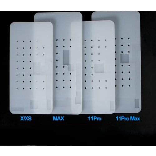 Anti-Slip Silicone Rubber Mat for Phone 12 12mini 12pro 12promax 11 X XS XSMax Unbent Flex Cable Vacuum Suction Pad With Hole