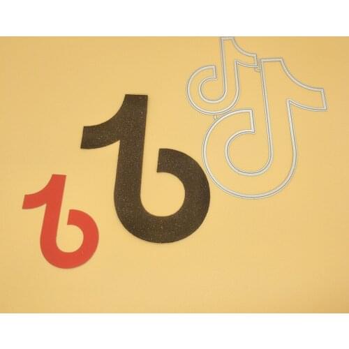 New size musical note combination metal cutting mold photo album cardboard DIY gift card decoration embossing crafts