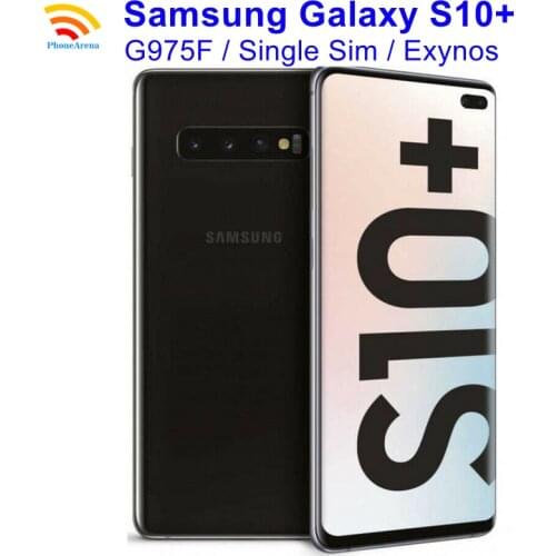 Genuine Samsung Galaxy S10+ G975F S10 Plus 6.4" Global Version RAM 8GB ROM 128GB【95% New】NFC Exynos 1 Sim 4G LTE Mobile Phone