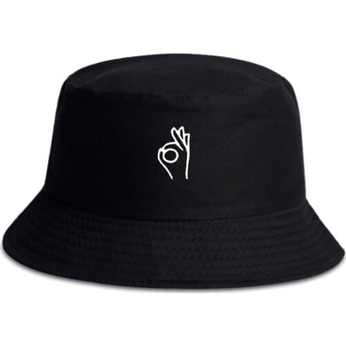 Fashion cotton wild Fishermans hat A OK embroidered bucket hats Customizable Hat hip hop hats sports Leisure panama hats gorras