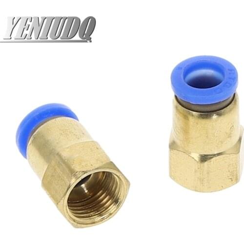 PCF" OD Hose Tube 4MM-12MM Pneumatic Connector 1/8'' 1/4'' 3/8'' 1/2''BSP Female thread Push In Fitting for Air Pipe joint