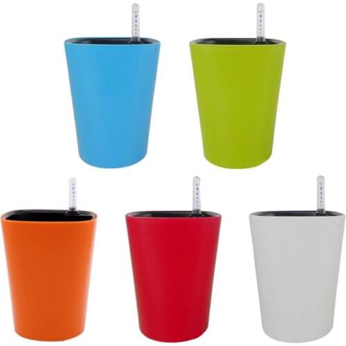 PP Self Watering Planters Flower Pots Indoor with Water Level Indicators Garden Modern Decorative Planter Pot for All House