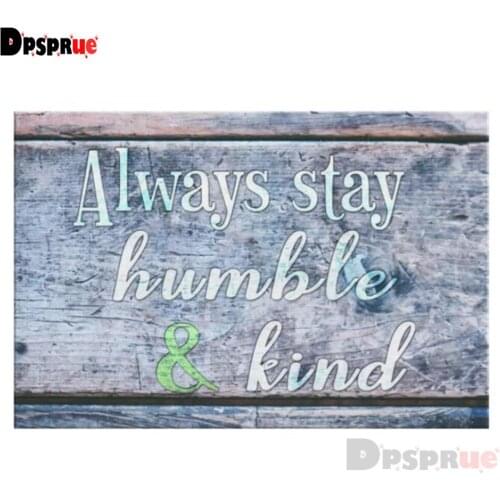 Dpsprue Full Square/Round Drill 5D DIY Diamond Painting "Text" Diamond Embroidery Cross Stitch 3D Decor Gift DF134