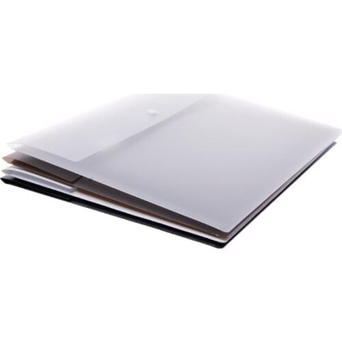 A4 Size Portable PP Plastic Envelope File Waterproof Storage Bag Document Folder