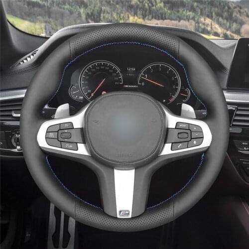 DIY Anti-Slip Wear-Resistant Steering Wheel Cover For BMW G20 G21 F40 F44 G22 G23 G30 G31 G32 G15 G16 X3 Car Interior Decoration