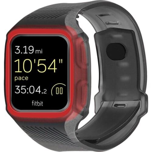 TPU Silicone Strap Bracelet for Fitbit Versa Band Replacement Double Color Smart Watch Accessories For Fitbit Versa