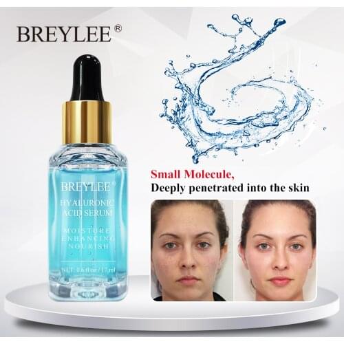 BREYLEE Hyaluronic Acid Serum Moisturizing Facial Essence Face Skin Care Nourishing Repairing Whitening Cream Ageless Beauty