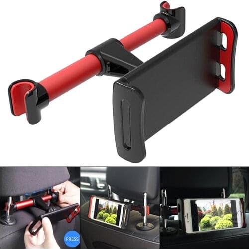 Hot 360 rotate 4-11'' Car Rear Pillow Phone Holder Tablet Car Stand Seat Rear Headrest Mounting Bracket for iPhone iPad LN