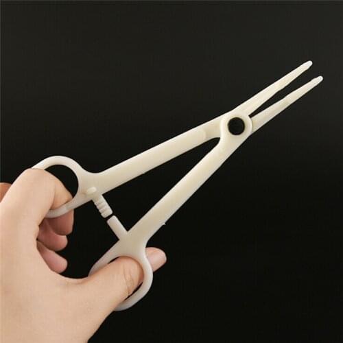 1 Pc Body Jewelry Tool Body Piercing Clamp Ear Lip Navel Nose Round Open Septum Piercing Forceps Plier Permanent 5.5cm/2.2in