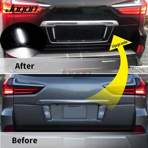 Car Rear Trunk Tailgate License Frame Plate LED Braking Lamp For Lexus LX 570 LX570 2016 2017 2018 2019 2020 Super Sports TRD
