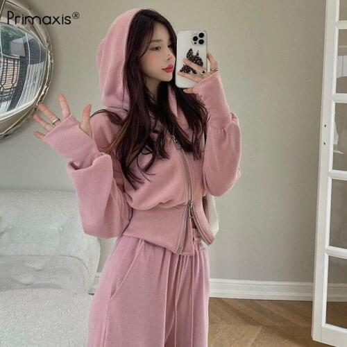 Primaxis Womens tracksuit trouser suits pants Woman clothes Sportswear Clothing sets urban pantsuit sets autumn 2021 clothing