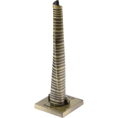 Famous Building Shanghai Tower Model China Souvenir Iconic Landmark 8inch Height