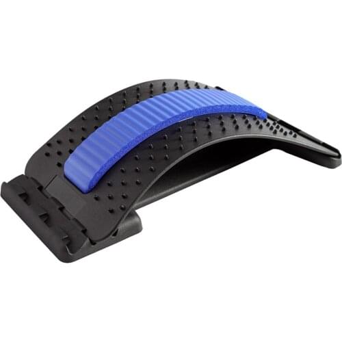 1pc Back Stretch Equipment Massager Magic Stretcher Fitness Lumbar Support Relaxation Spine Pain Relief Massageador Hot Selling