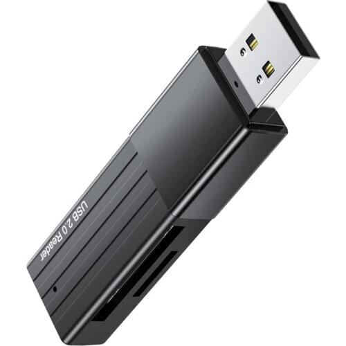 2 in 1 SD Card Reader USB 2.0 Memory Card Reader OTG Card Adapter for SD Micro SD SDHC SDXC MMC Card for Computer Laptop