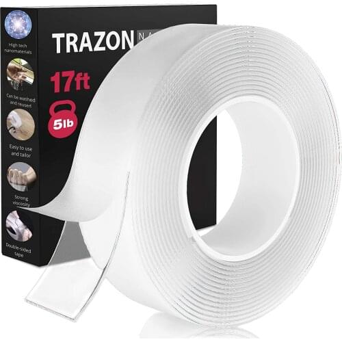 2020 Double Sided Tape Transparent Self Adhesive Tapes Reusable Nano Traceless Magical Washable Waterproof Double-Sided Tape