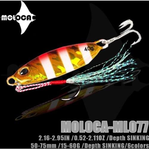 2021 Jig Fishing Lure Metal Sinking Bass Baits Weights 15-60g Jigs Saltwater Lures Isca Artificial Fake Fish Glitter Holographic