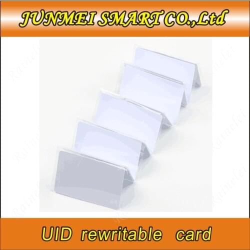 5Pcs/lot 13.5MHZ UID Changeable NF S50 Card IC 1k S50 Clone Copy Back door Rewritable Blank RFID Card Chinese Magic Card
