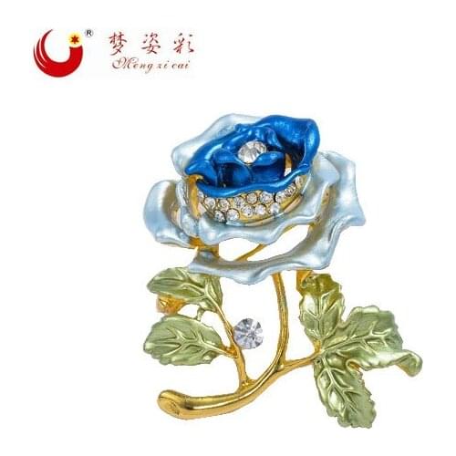 6 Pieces Women Lady Fashion Rhinestone Crystal Flower Wedding Bridal Bouquet Brooch Pins Vintage Brosche Bulgaria Jewelry