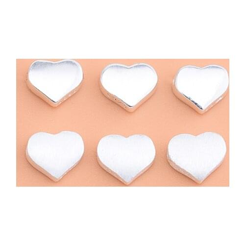 925 sterling silver love beads beads loose beads creative handmade DIY material bracelet accessories accessories