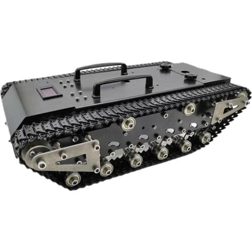 All Metal Tank Car chassis structure,big size,load large/obstacle-surmounting /Mounting interface for robot arm