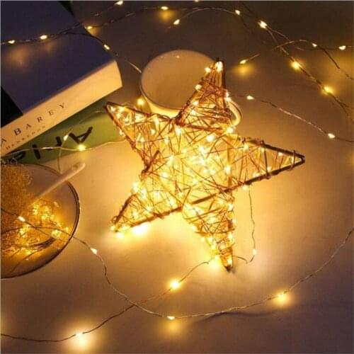 LED String Lights 1m/2m/3m Waterproof Copper Wire Fairy Lights Holiday Garland Battery Powered for Wedding Birthday Decoration