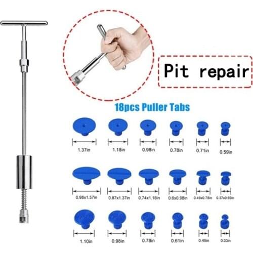 Metal Car Body Paintless Dent Fix Puller Plastic Gasket Sheet No Glue Remover Kit Car Dint Hail Damage Slide Hammer Repair Tool