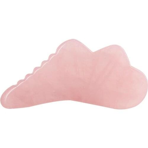 1pc Scraping Board Facial Therapy Tool Gua Sha Tool Beauty Scrape Plate (Pink)