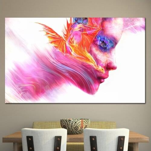 Large Size Oil Painting Dragons Head Beauty color wall Art Canvas Prints Pictures For Living Room And Bedroom No Frames WLONG