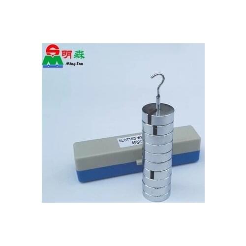 Computation weigh metal slotted weight 50g*10 Physical experimental equipment teaching equipment free shipping