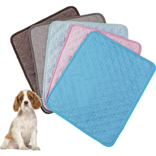 Summer Pet Mat Cat And Dog Ice Mat Kennel Mat Pet Sofa Mat Car Mat Breathable Mat Can Be Washing Machine Pet Supplies XS-XXL