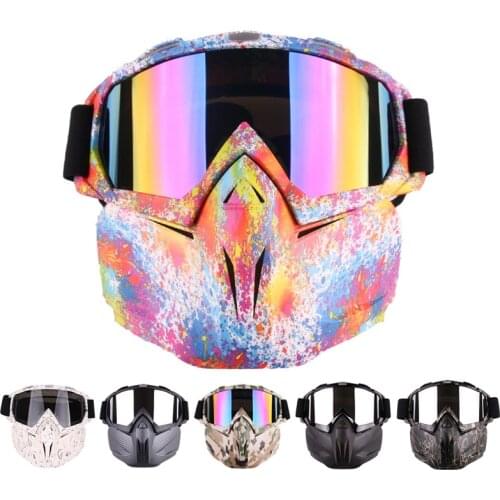 Queshark Men Women Ski Snowboard Snowmobile Goggles Mask Snow Winter Skiing Ski Glasses Motocross Sunglasses